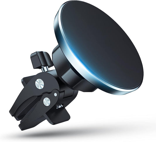 Support Telephone Voiture Magnetique, Rotation à 360 degrés - pour Voiture, Aimant Telephone Voiture, Support Téléphone Voiture Magnétique Compatible avec Mag-Safe et i-Phone 17, 16, 15, 14, 13, 12