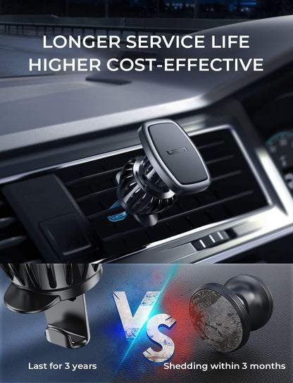 LISEN 2025 Support Telephone Voiture Magnetique, [6 Aimants Puissants] [Clip Améliorer] Porte Téléphone Voiture Aimanté pour iPhone 17 16 15 Pro Max Plus, Galaxy S25 24 Ultra et Android Smartphone